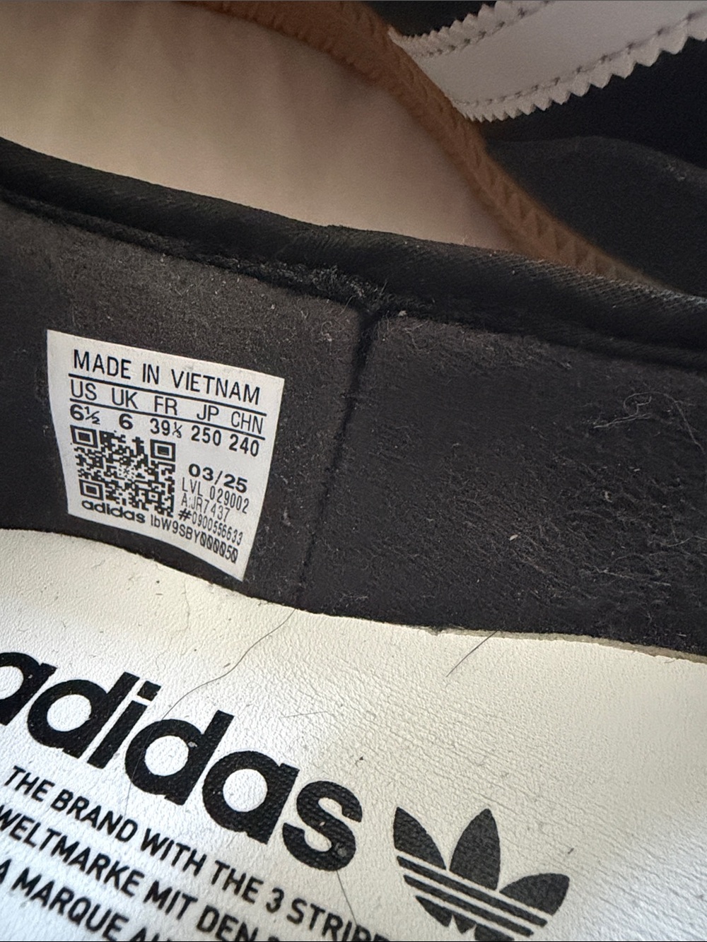 adidas Black Mary Jane Sneakers with White Stripes - Picture 2 of 7